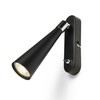 RENDL ALEXIS nástěnné bodové svítidlo černá chrom 230V GU10 5W R14467