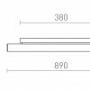 RENDL RIVIER LED 89 nástěnné svítidlo chrom/čirý akryl 230V LED 18W 3000K R14490
