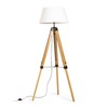 RENDL ALVIS/AMBITUS 46 stojanová lampa lampa bílá bambus/černá 230V E27 15W R14500