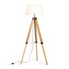 RENDL ALVIS/AMBITUS 46 stojanová lampa lampa bílá bambus/černá 230V E27 15W R14500