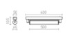 RENDL ROCCA LED nástěnná lampa, koupelnová IP44 chrom R14517