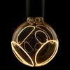 Segula 55480 LED Illusion Globe 125 two crescent kouřová šedá E27  8 W (35 W) 400 Lm 1900 K