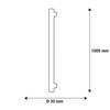 Segula 55090 LED lineární lampa 1000 mm čirá S14s 6 W (39 W) 450 Lm 2200 K