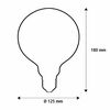 Segula 55086 LED soft Bridge Globe 125 Curved Plus zlatá E27 6,5 W (32 W) 350 Lm 1900 K