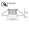 Svítidlo SLC OWI R62 WH 700TED 930 IP54 36d