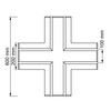 SLC profil pro pásky DL 2 track X modul sádrokarton