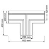 SLC profil pro pásky DL 2-3 track T modul sádrokarton