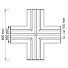 SLC profil pro pásky DL 3 track X modul sádrokarton
