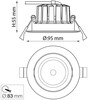 Svítidlo SLC DL04 R83 BL 650TED 927 IP54 36d