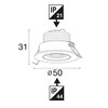 Svítidlo SLC MINIONE TILT R44 BL 930 IP44 100d