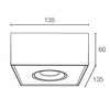 Svítidlo SLC DL04 SURFACE X1 R83 BL 655TED 927 IP21 36d