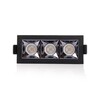 SLC vestavné LED svítidlo PIXEL X3 9 W 220-240 V 3000 K stmívatelné 36° Ra90 černé