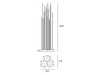Artemide venkovní LED svítidlo Reeds IP67 Triple 22 W 220-240 V 3000K