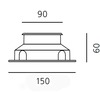Artemide venkovní LED svítidlo Ego 90 Flat 3,2 W 3000K čtvercové