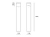 Artemide venkovní svítidlo Tetragono Floor 90 15 W 220-240 V 3000K