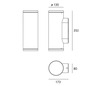Artemide venkovní nástěnné svítidlo Calumet 15 W 220-240 V 3000K