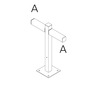 Artemide venkovní svítidlo Walking Pole 600 Architectural Outdoor 2x180° hlavic