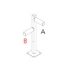 Artemide venkovní svítidlo Walking Pole 900 Architectural Outdoor, 2x90° hlavice, černé