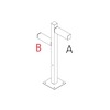 Artemide venkovní svítidlo Walking Pole 900 Architectural Outdoor, 2x180° hlavice