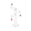 Artemide venkovní sloupek Walking Pole 900 Architectural Outdoor