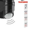 BRILONER TELEFUNKEN LED venkovní bodové svítidlo s čidlem, 21,8 cm, 20 W, černá TF 304605TF