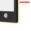 BRILONER TELEFUNKEN LED venkovní nástěnné svítidlo s čidlem, 28 cm, 16 W, černá TF 313905TF