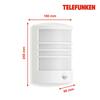 BRILONER TELEFUNKEN LED venkovní svítidlo 24,5 cm 12W 1200lm bílé TF 315506TF