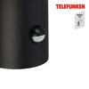 BRILONER TELEFUNKEN venkovní nástěnné svítidlo, pohybové čidlo, ochrana proti stříkající vodě, difuzor, černé 322305TF