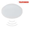 BRILONER TELEFUNKEN LED stropní svítidlo s čidlem, pr. 29 cm, 12 W, bílé IP44 TF 601506TF