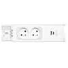 Ecolite Kuchyňské SMD svítidlo vč. zásuvek + USB 18W 2350lm 60,5cm TL3191-LED18W