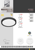 Ecolite LED svítidlo kruh 32W 40cm CCT 3840lm IP40 černý lem W007-CCT/32W/CR