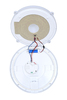 Ecolite Stropní LED svítidlo HF pohybový senzor a EM nouzové 16W 1300lm CCT IP66 IK10 WHST706/HF/EM-16W/CCT