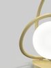 WOFI Stolní lampa Nancy 2x 3,5W G9 780lm 3000K zlatá + opál 8014-201