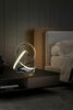 WOFI Stolní lampa Indigo 1x 10,5W LED 1100lm 3000K černý chrom  8134-105