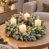 ACA Lighting vánoční adventní věnec 40cm průměr X094015