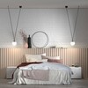 LUCIS závěsné svítidlo GEO 6,2W LED 3000K sklo černá opál DALI ZK2.L1.GD.61M DALI2