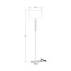 ZUMALINE Stojací lampa REA RLL93163-1W