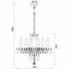 ACA Lighting Crystal závěsné svítidlo BLK82046PWC