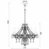 ACA Lighting Crystal závěsné svítidlo BLK80416PCC