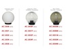 ACA Lighting venkovní stojací svítidlo BALL D40 čirá AC.3534T