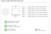 ACA Lighting venkovní stojací svítidlo BALL D40 čirá AC.3534T