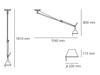Artemide TOLOMEO závěsné decentralizované těleso bez stínítka 0629000A