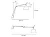Artemide TOLOMEO těleso se stínítkem BASCULSATIN bez základny 0947020A