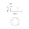 Artemide Ripple - kruh pr.700 - Bluetooth 2061010APP