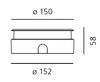 Artemide Ego 150 Flat pochozí ocel EL 3000K kruh T40010ELPTW00