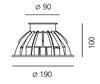 Artemide Ego 90 pojezdové ocel EL  3000K kruh T4033ELPTW00