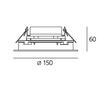 Artemide Ego 150 Flat downlight kruh EL 3000K T42017ELPTW00