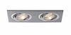 BPM Vestavné svítidlo Aluminio Plata, kart.hliník 6LEDx3W, 230V 3012LED2.D40.3K