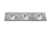 BPM Vestavné svítidlo Aluminio Plata, kartáčovaný hliník 3x100W, 12V 3052