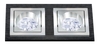 BPM Vestavné svítidlo Aluminio Negro, černá, 2x50W, 230V 3068GU
